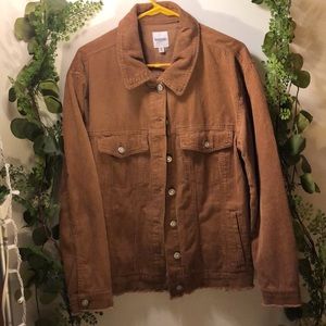 brown corduroy jacket